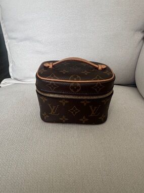 Louis Vuitton Monogram Canvas Vanity Case in Brown and Tan